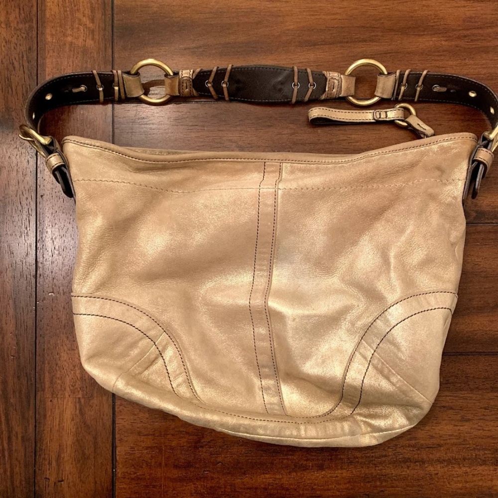 Coach Limited Edition Suede Shoulder Bag Purse